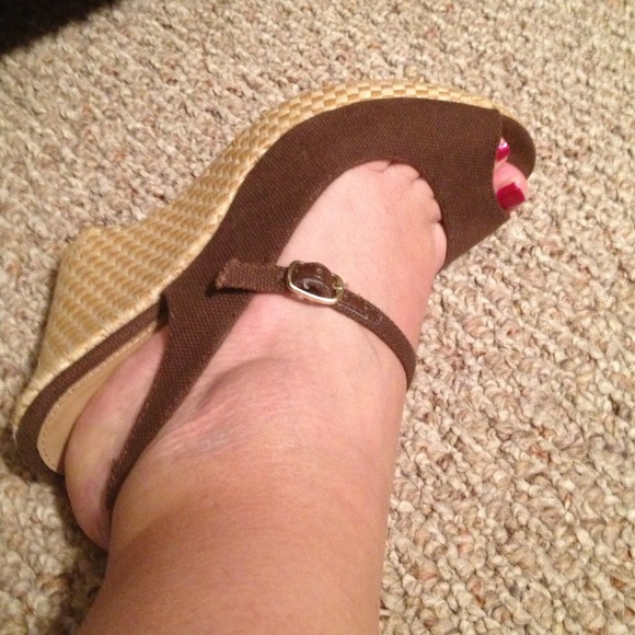 Cato Brown Wedges Size 7