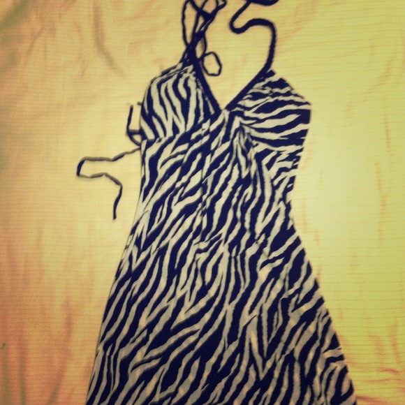 BUNDLED!!!!!! Zebra striped maxi dress