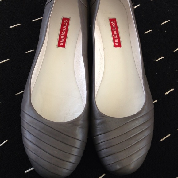 Scarpe Diem Shoes - Scarpe Diem Leather Ballet Flats grey- size 6M