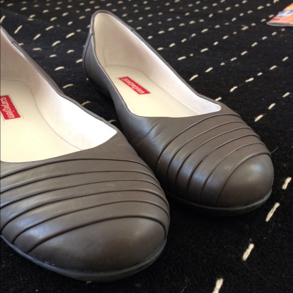 Scarpe Diem Leather Ballet Flats grey- size 6M - Picture 2 of 4