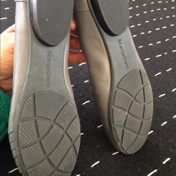 Scarpe Diem Leather Ballet Flats grey- size 6M - Picture 3 of 4