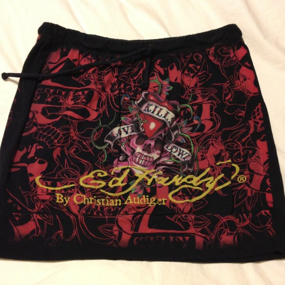 Ed Hardy Dresses & Skirts - Ed hardy mini skirt