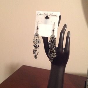 NWT Charlotte Russe chandelier earrings