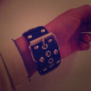 Bundle! Black bracelet watch and cocktail ring