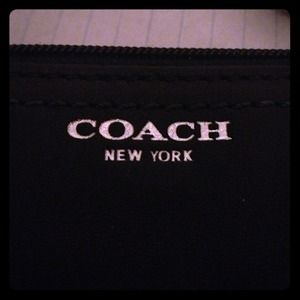 Sexy basic black Coach clutch