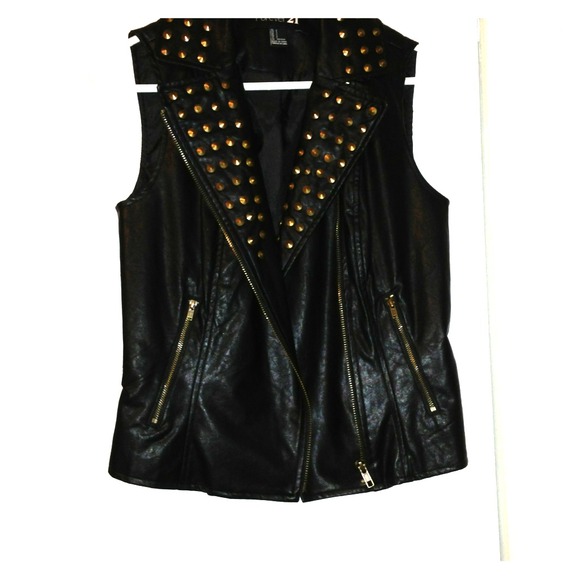 Faux Leather Vest