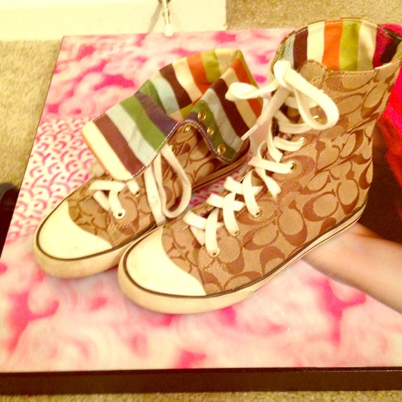 ❌ON HOLD!❌ Size 6, authentic Coach high tops