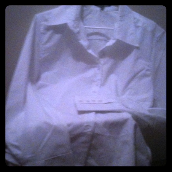 White long sleeve button down