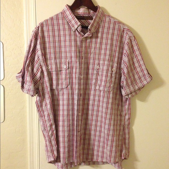 Perry Ellis Plaid Button Up