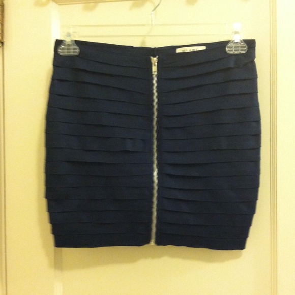 Navy Layered Skirt