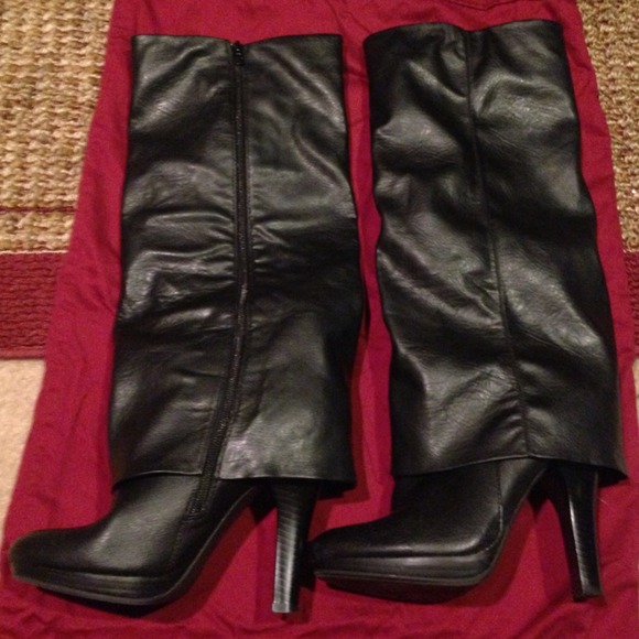 Tall Black High Heel Boots!