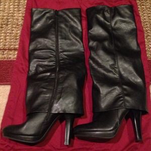 Tall Black High Heel Boots!