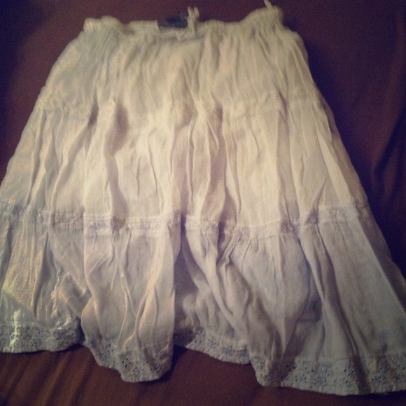 Blue and white skirt