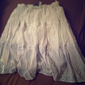 Blue and white skirt