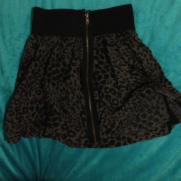 Animal print skirt