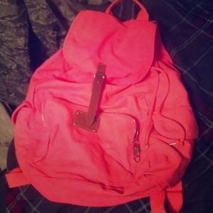 Neon pink Victoria's secret backpack