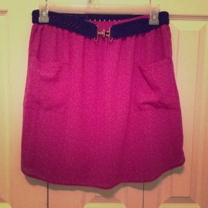 Reduced!!! Pink Patterned Skirt