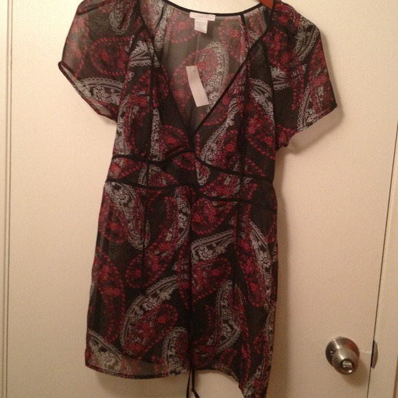 SOLD-SOLD-SOLD- NEW. Charlotte Russe sheer top - Picture 2 of 3