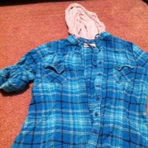 Misses jacket with removable hoodie