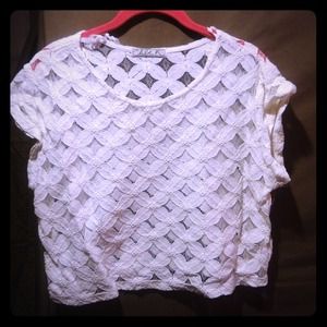 Lace Crop Shirt