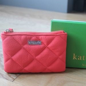 ❌SOLD❌Kate Spade Coral Pouch