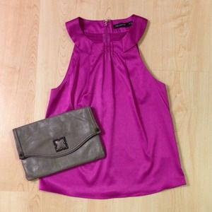 ❌SOLD - Sleeveless Fuchsia Top
