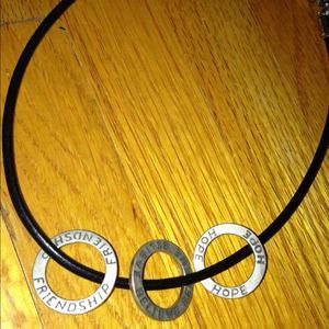 LIA SOPHIA black cord necklace!!