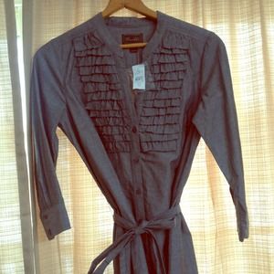 Trulli by Loft grey/black shirt dress.