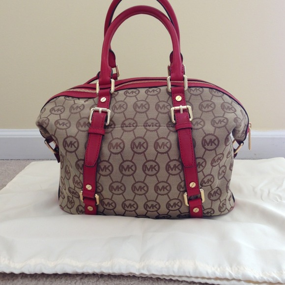 MICHAEL Michael Kors Med Monogram Bedford Satchel - Picture 2 of 2
