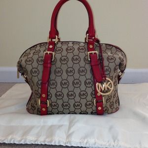 MICHAEL Michael Kors Med Monogram Bedford Satchel