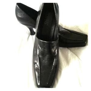 ✂Reduced✂Black leather Franco Sarto heels