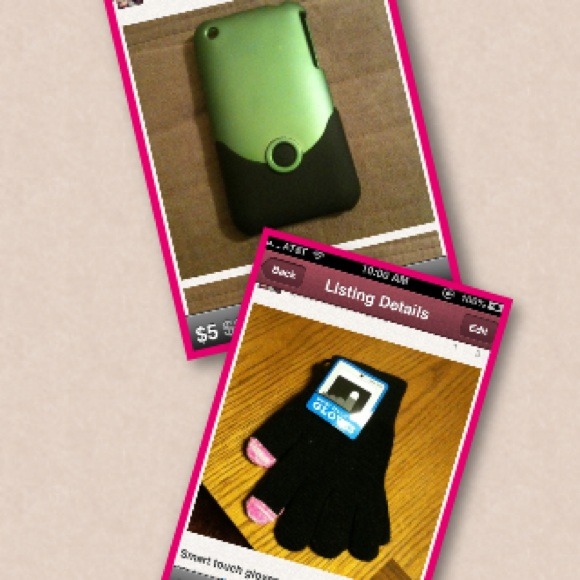 Bundled! iPhone 3G case/touch screen gloves