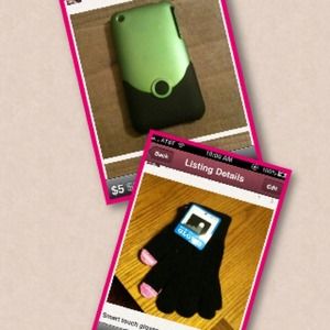 Bundled! iPhone 3G case/touch screen gloves