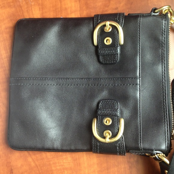 New Coach black leather cross body bag - Picture 2 of 3