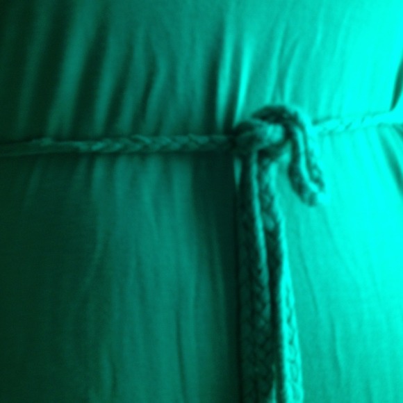 Emerald green long maxi w rope tie and race back - Picture 3 of 3