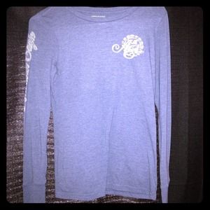 American eagle blue long sleeve shirt