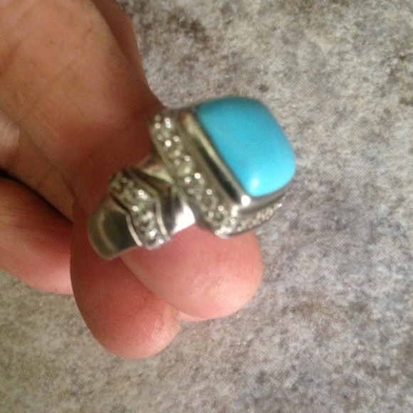 Turquoise & Diamond Ring
