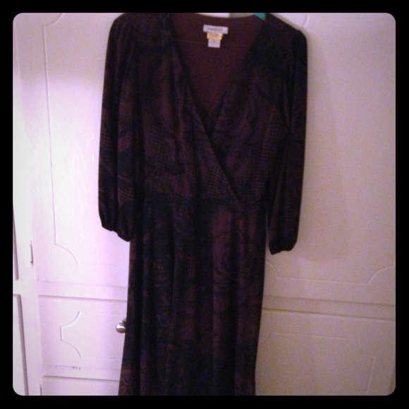 Beautiful Harolds brown and black dress!