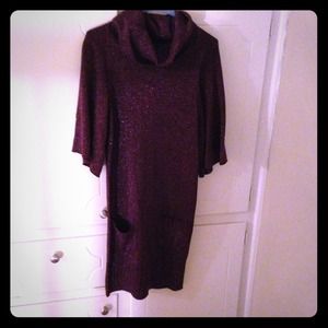 Adorable plum colored sweater dress