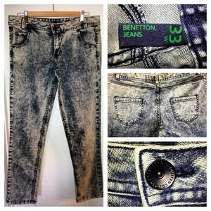 Benetton Stonewashed "Slim" Jeans 33