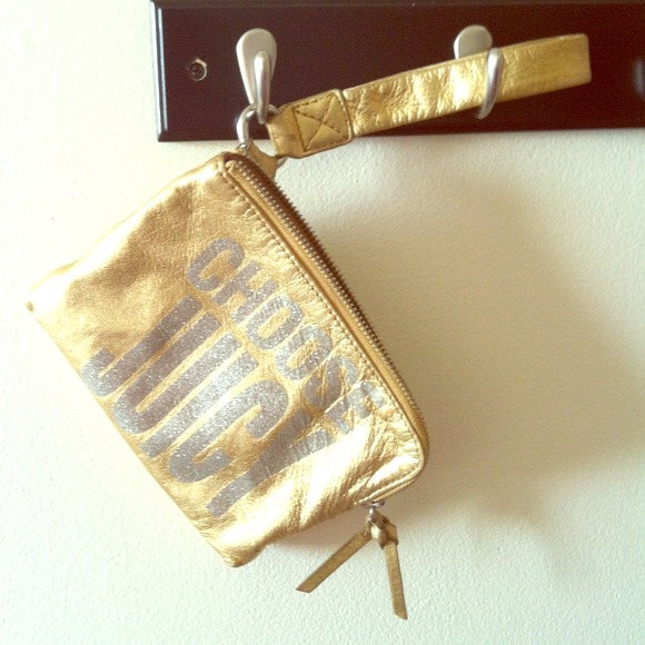 Juicy couture golden clutch