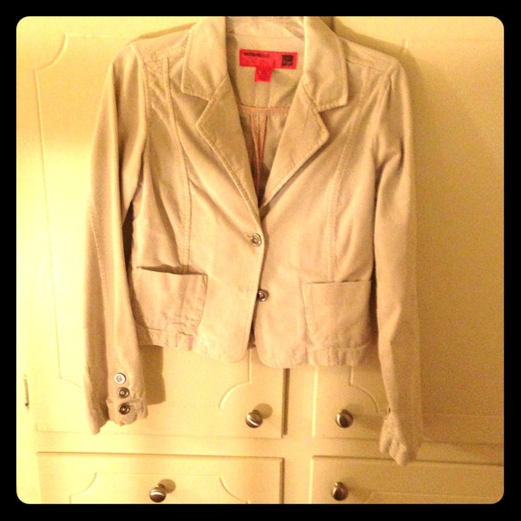 Cream corduroy blazer