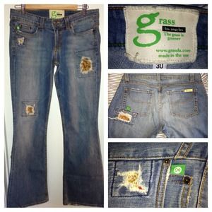 Grass Jeans LA Distressed "Topanga" 30