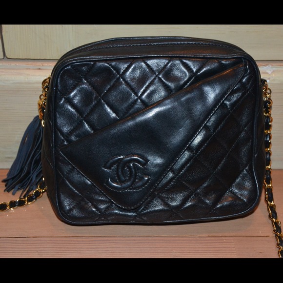 *RESERVED* AUTHENTIC Vintage Leather Chanel Bag!