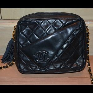 *RESERVED* AUTHENTIC Vintage Leather Chanel Bag!