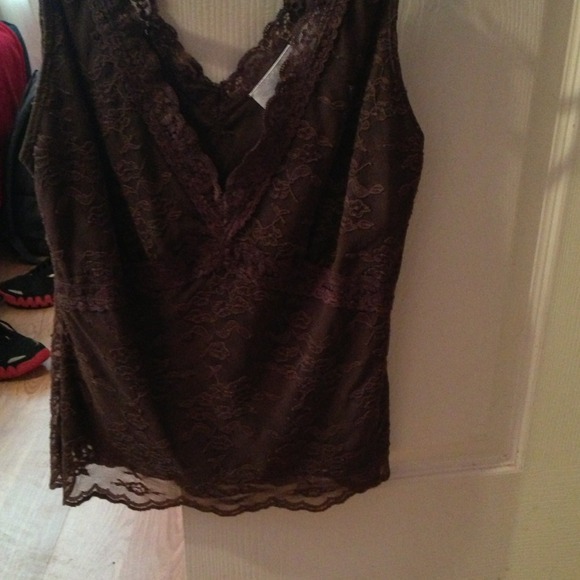 Lace top and Gold Wedges