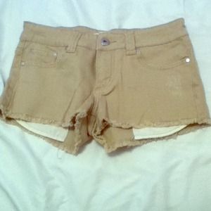 NWOT Khaki denim shorts