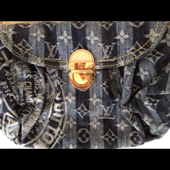 SOLD Authentic Louis Vuitton Denim Pleaty Raye