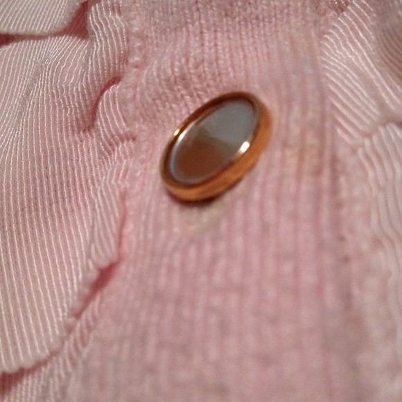 Michael Kors Light Pink Ruffle Cardigan - Picture 3 of 4