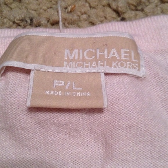Michael Kors Light Pink Ruffle Cardigan - Picture 4 of 4
